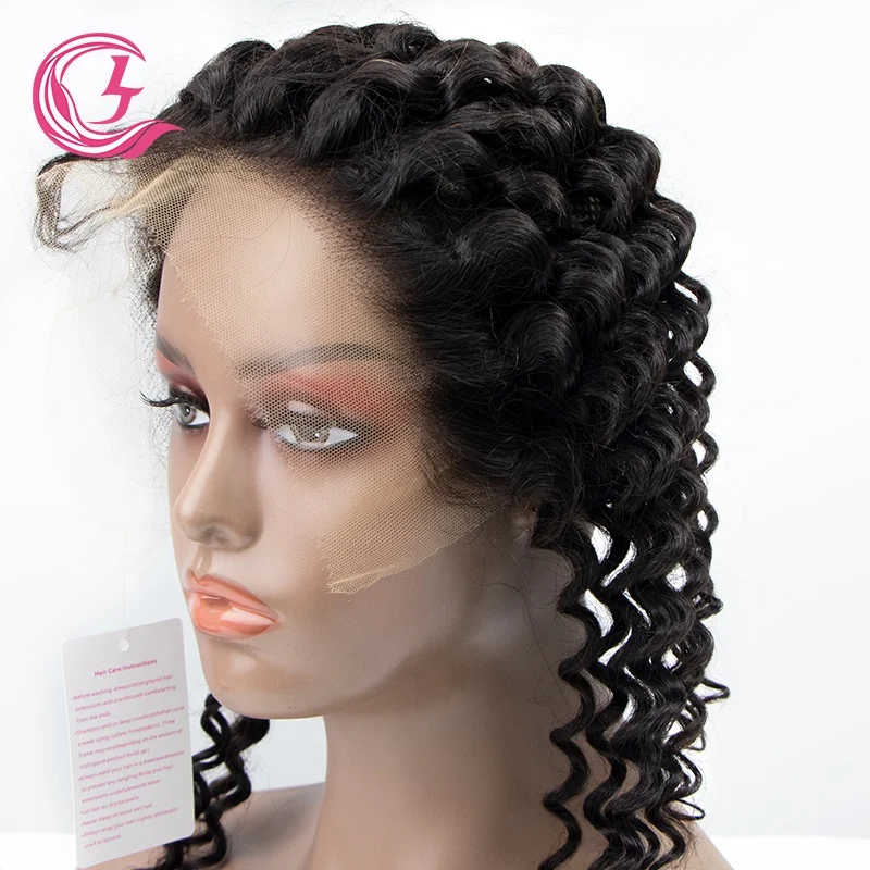 Clj Price Perruque Transparent Hd Istanbul Natural 13*4 Lace Frontal Deep Wave Ponytail Wig With Closures