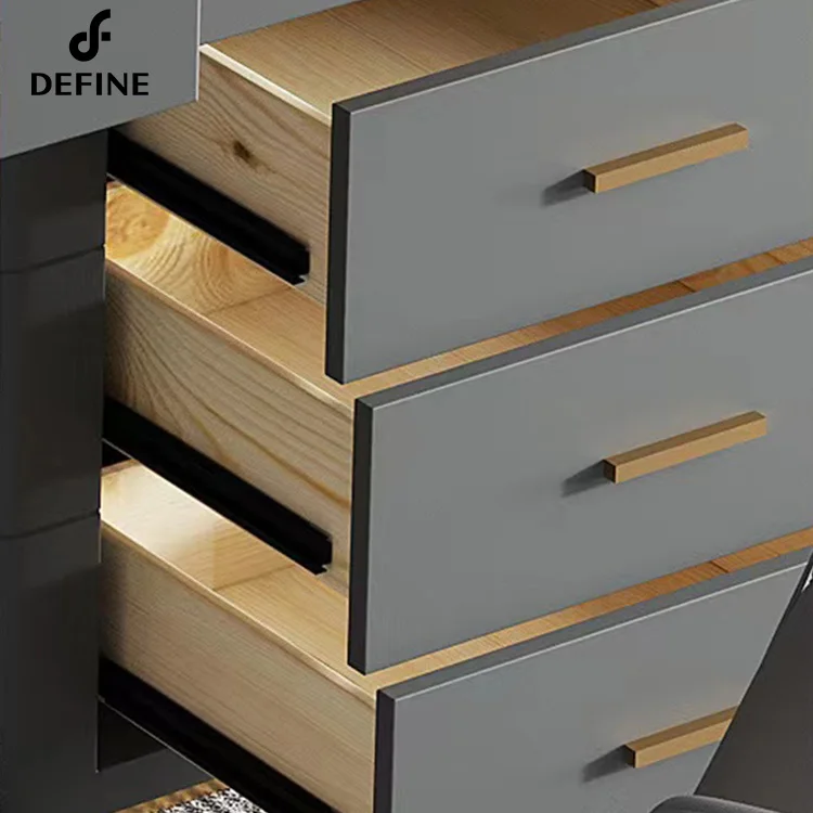 B Wooden Luxury Office Table Office Furniture Modern Luxury Design White Marble Home Office Desk With Side Board