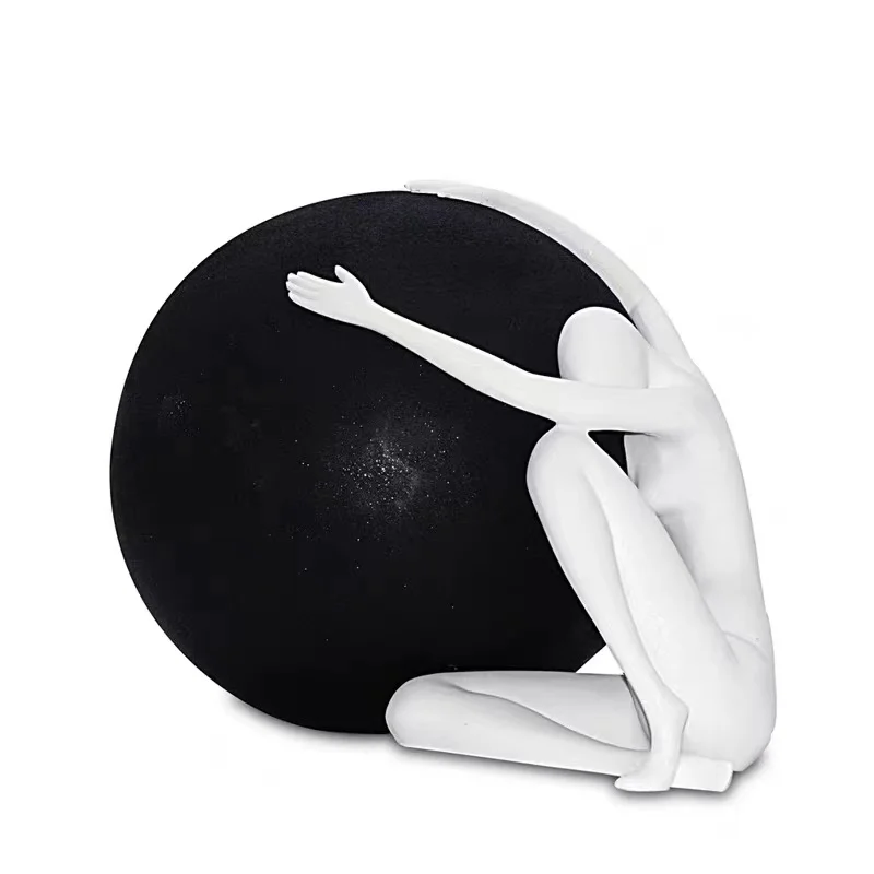 Custom Resin Crafts Sculptures sexy nude lady dancing figurines woman Figurine for table top decor