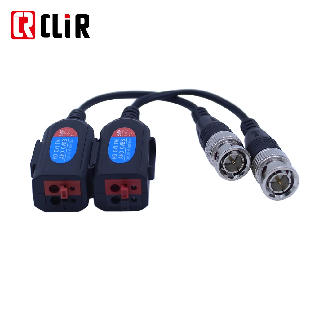 Coax 1080P Power RJ45 AHD высококачественный видео баллон HD 5 Мп 8 Мп UTP CAT5 пассивный BNC DC Male 4K PV CCTV Video Balun