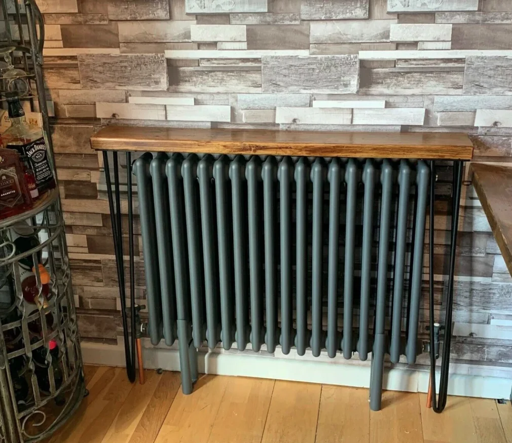 Rustic Classic Wooden Decorative Radiator Cover Wood Rustic Radiator Cover made from Solid Reclaimed Wood Console Table