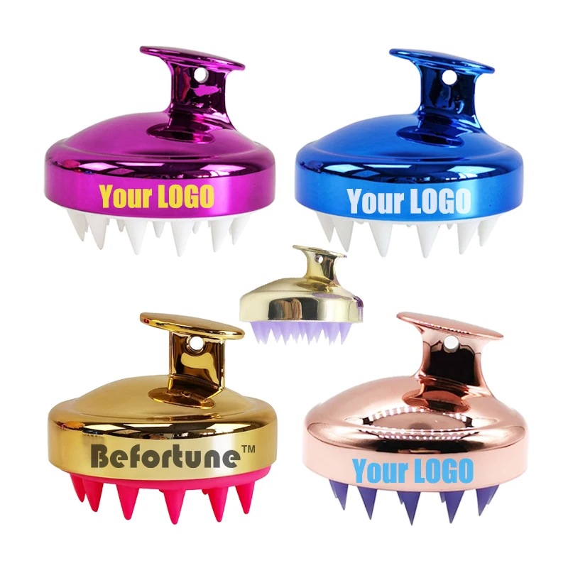 Silicone Shinny Color Shampoo Brush Anti-Static Hair Comb Head Massage Scalp Massager for Hair Care and Head Relaxation