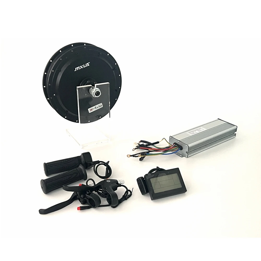 MXUS Powerful Strong Power 72V 3000W 700c Front Wheel Ebike Conversion Kit Hub Motor with LCD