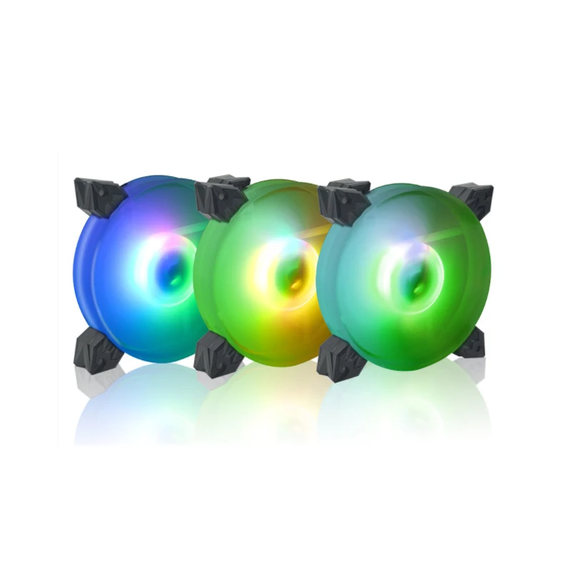 LED Cooling Fan 120mm 12cm DC 12V Cooling 3Pin 4Pin Cooler Silent Quiet Fan Cooler Radiator For Computer Case Fan