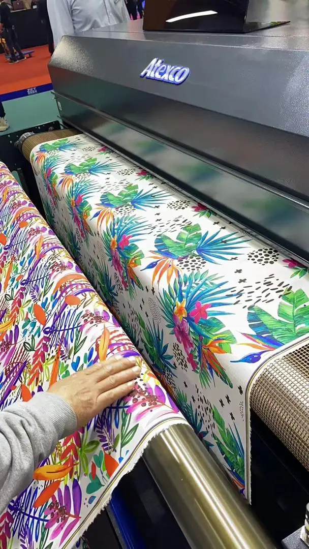 Industrial-grade paint high-speed direct-injection printing machine cloth pure cotton sizing-free direct digital printer