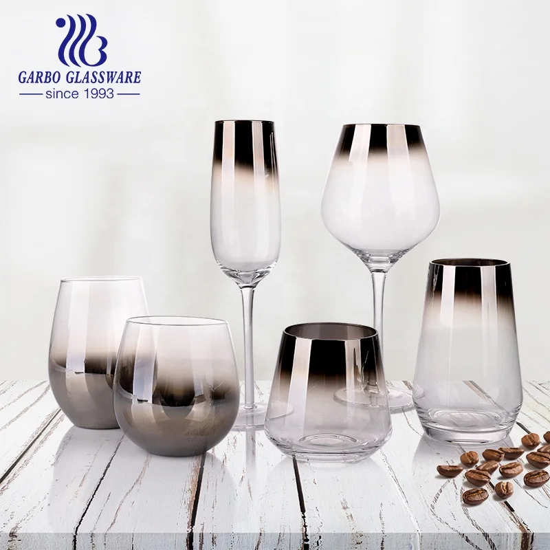 Garbo 10oz high-end special crystal wine champagne glass with gift box packing for decor and wedding