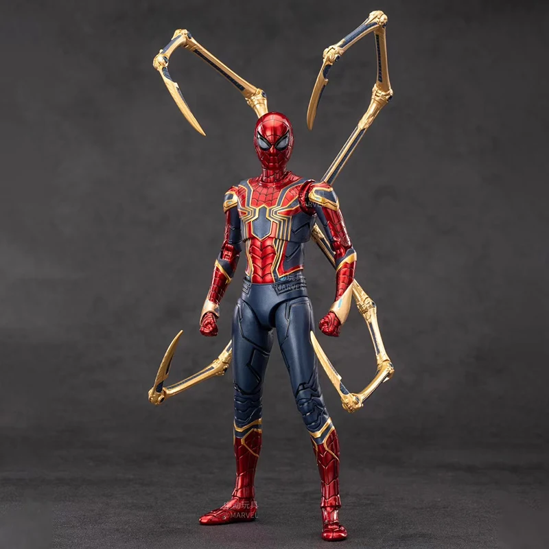 zd toys original genuine Spider Man Marvel Avengers 3 Iron Spider-Man 2.0 1/10 action figures movable joints 18cm 7 in