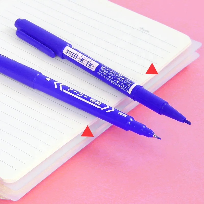 Wholesale of high-quality Marker Pen double headed pens for learning and marking small double headed ink markers