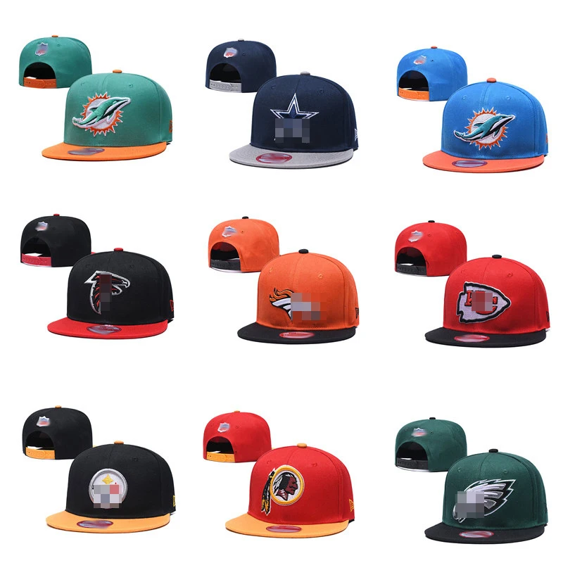 Wholesale  American Football NF L Basketball Baseball New & Era Snapback Caps for 32 teams 3D Embroidered  Championship Caps