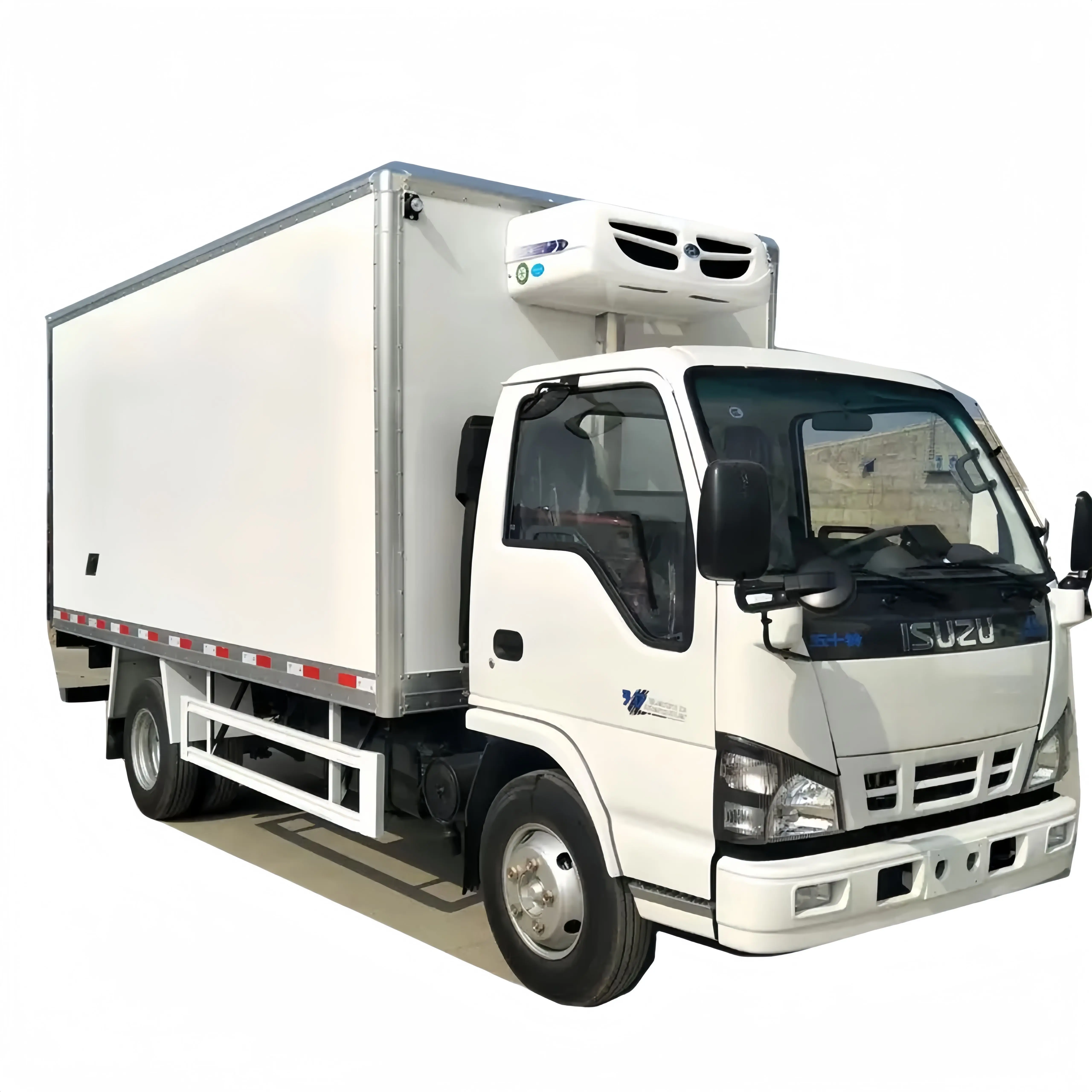 Used ISUZU 600p chassis+ new 5T Freezer truck with Cheap Price