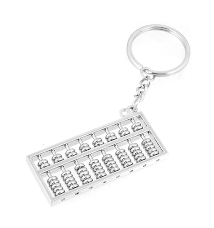 Брелок для ключей креативный металлический мини-брелок с абаком 8 рулонов подарок любого случая