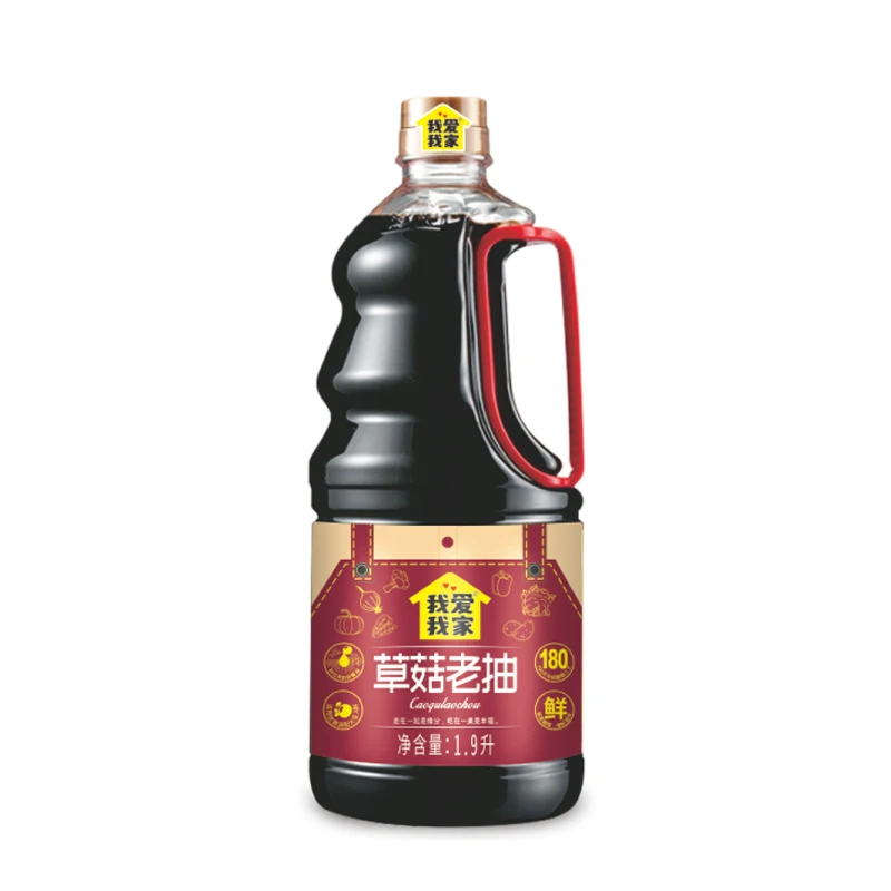 Mushroom Dark Soy Sauce Good Flavor Organic Certificate Soy Sauce Wholesale Price Chinese SupplierOrganic Dark Soy Sauce