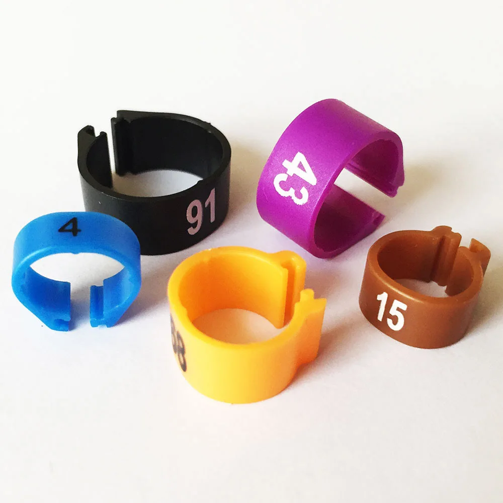 Plastic Open pigeon Ring for Pigeon/Chicken-8/9/10/12/14mm