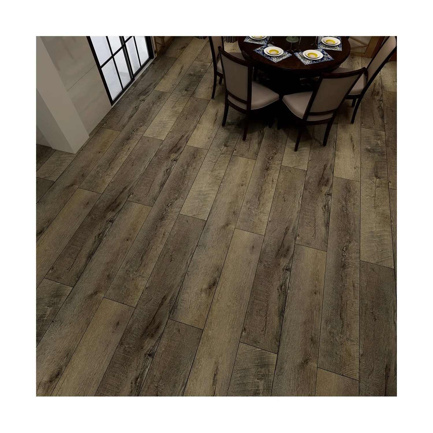 
Non-toxic Formaldehyde Free A+ VOC Vinyl Click Plastic Floor Waterproof Wood Click Tile 