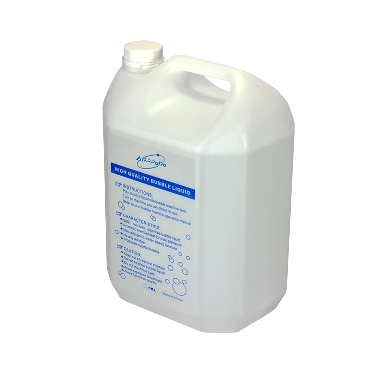 High quality concentrated 5L bubble liquid fluid solution oil for stage party events disco bubble fog machine