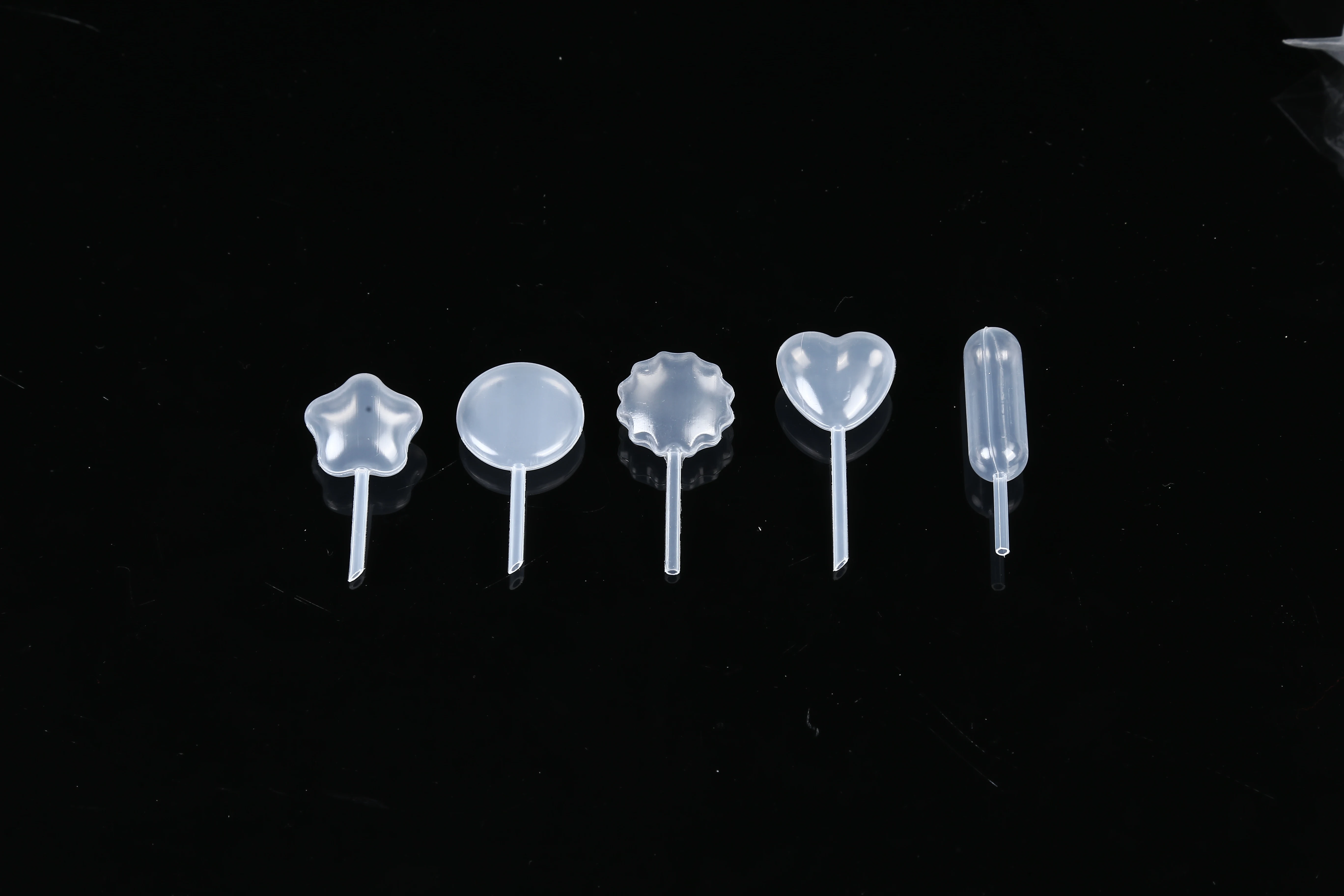 Disposable experimental tool for straw droppers, plastic polygonal spherical small commodity suction tubes