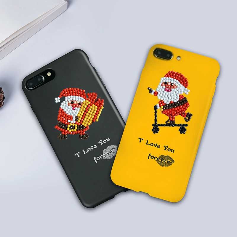 Wholesale Cartoon Child Diamond Mosaic Stickers Giraffe Dolphin Elephant Panda Owl Refrigerator Book  Phone Decor Sticker