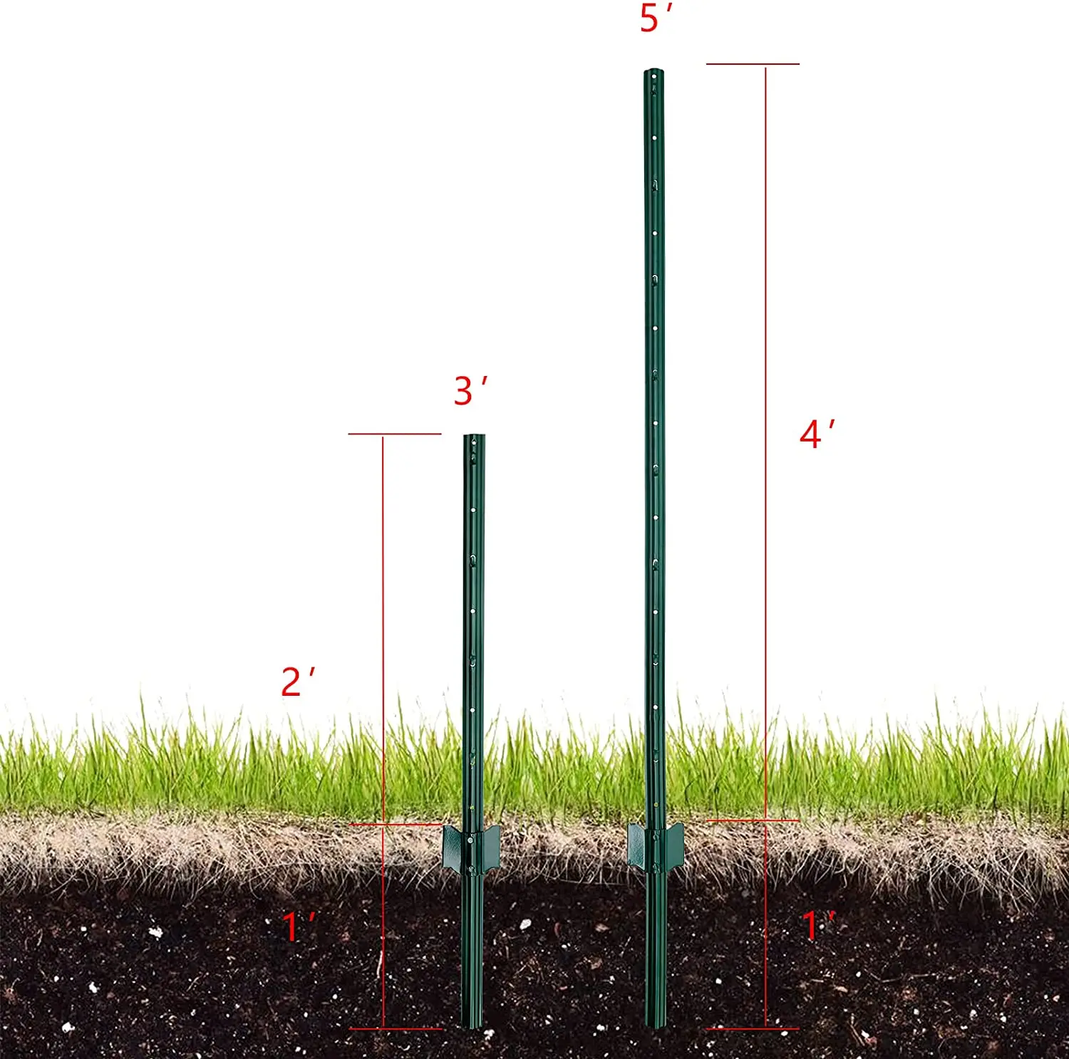 High Quality Custom Square U Channel Metal Iron Steel Sign Post Supplier For US Canada North America