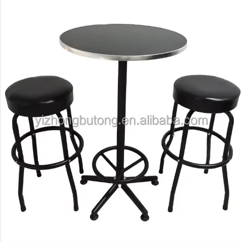 Cheap Price 360 Degree Rotating Bar Chair Assembled Modern Style Dining High Chair Bar Chair and Table Set