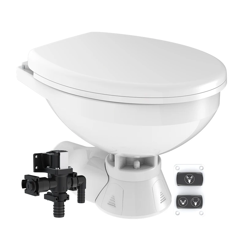 SEAFLO Yacht Toile Self-Priming Toilet Marine Accessories boat Ceramic Toilet 12V 24V Marine Toilets