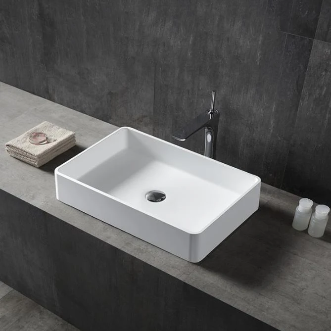Wall Hung Washroom Basins Solid surface basin Sinks Bathroom for hotel