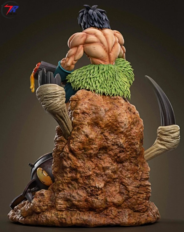 Fine workmanship Anime Dragon Ball Super Saiya Goku Vegeta and son with lamp resin statue art resin crafts