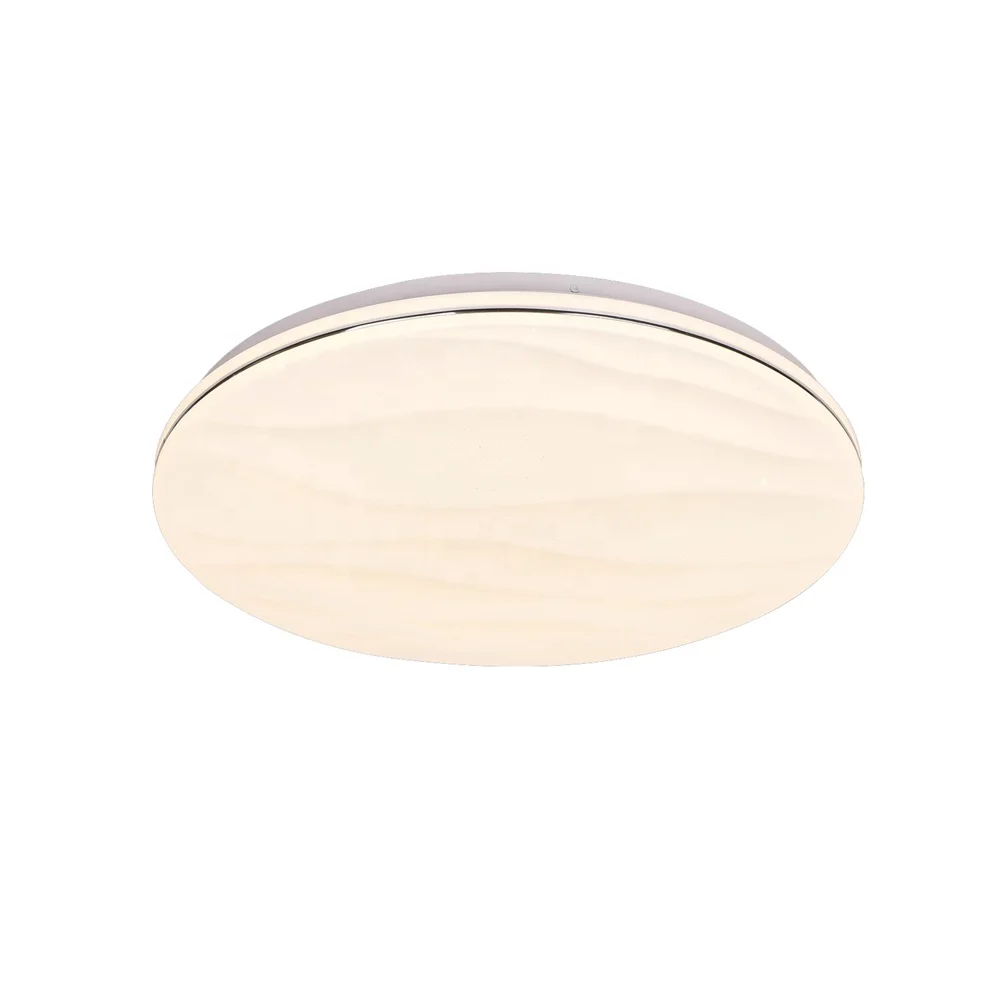 ENVIS Hight Quality Black Circle Wave Shape CCT  LED Dimming Night Lamp Easy Control Smart Life Fancy Ceiling Light