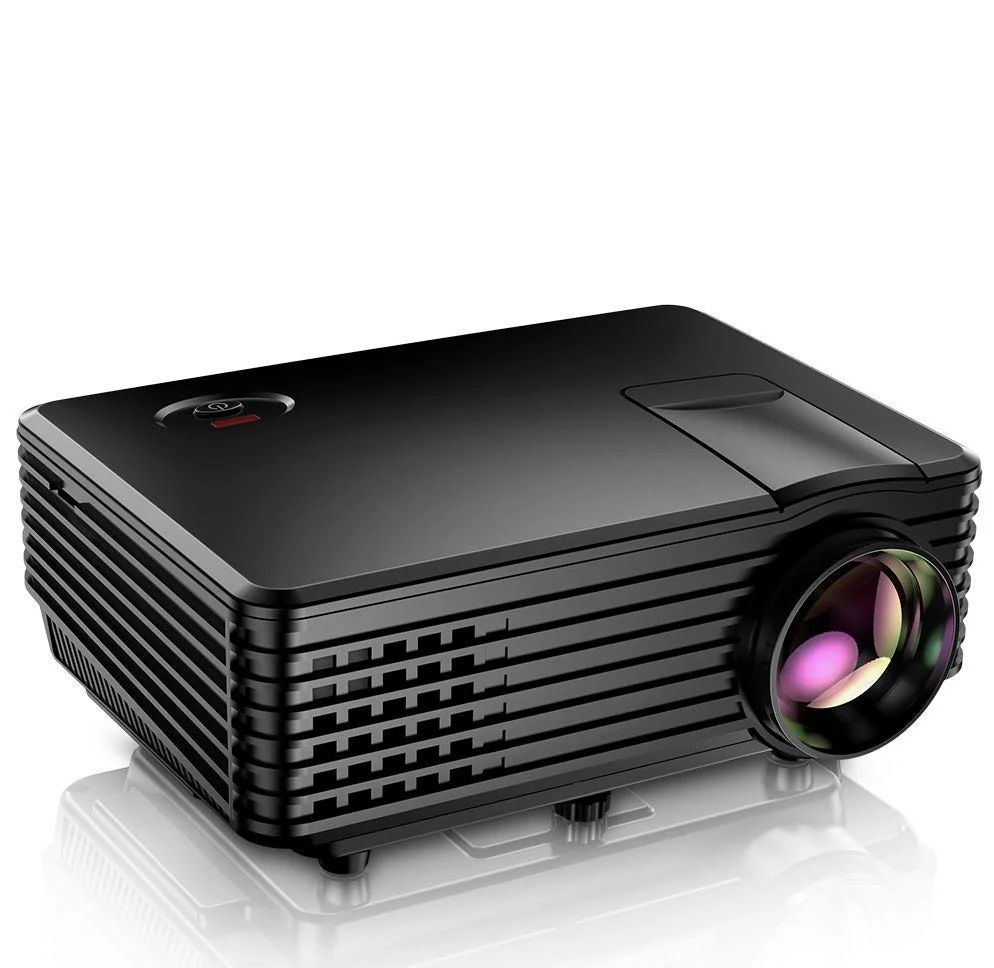 Мини-проектор TENKER, 170 дюйма, 1080P, 50000 часов работы, светодиодный, совместим с HD/USB/AV/VGA/телефоном и ноутбуком