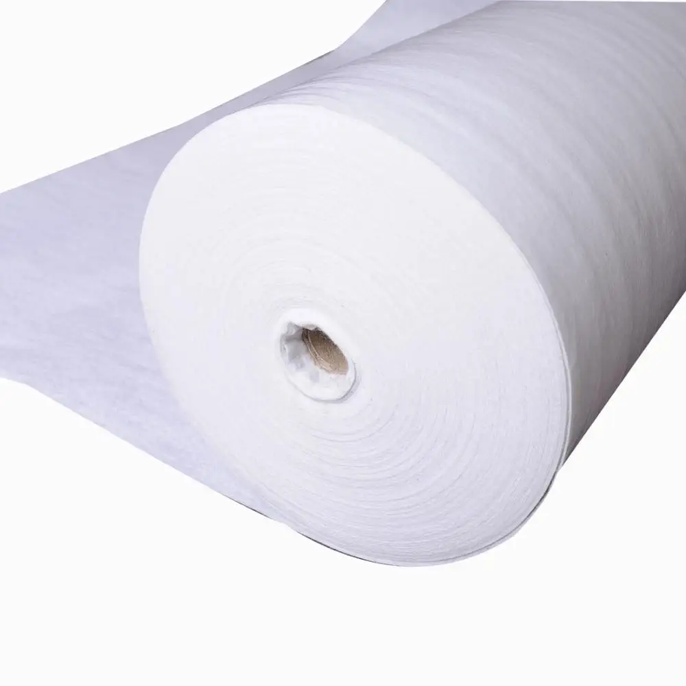 Non-Woven Fabric White Painters Felt with Glue Feltro Paint Felt Underlay Carpet