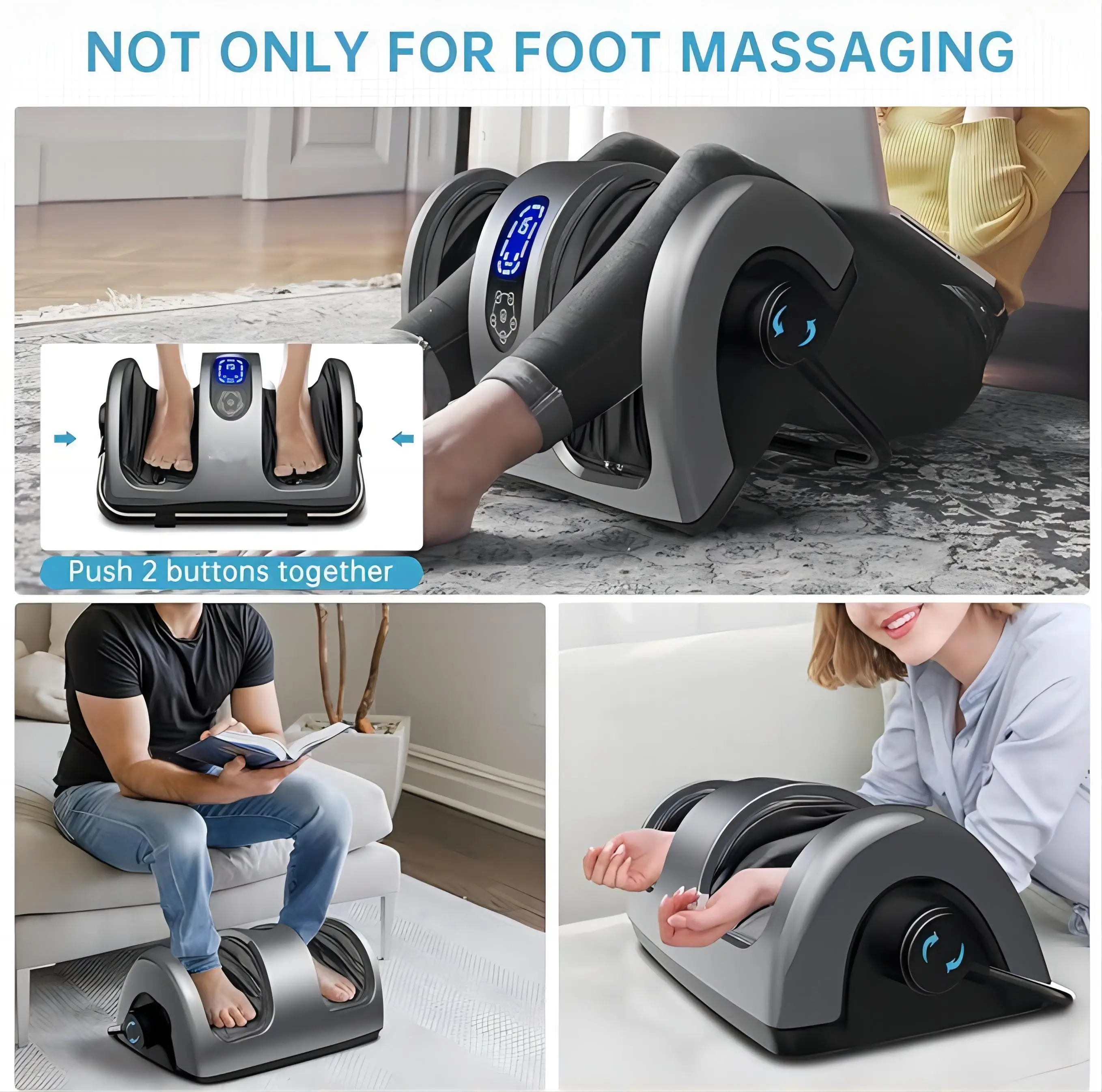 Shiatsu Foot Massager for Circulation and Pain Relief Foot Massage Machine for Plantar Fasciitis Relief
