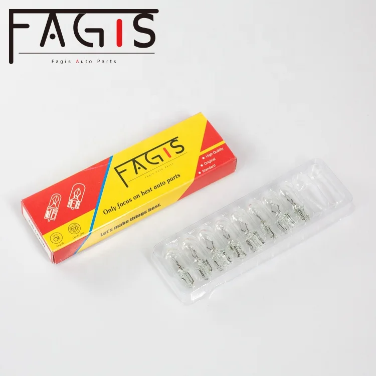 Fagis t10 auto bulb 12v 5w bulb filament auto mobile interior bulb