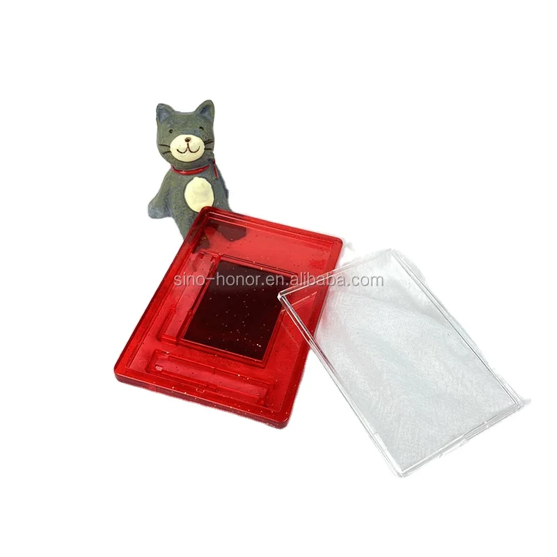 Маленькая прозрачная фоторамка, цветная фоторамка, пластиковая фоторамка