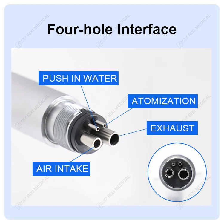 Dental Handpiece RIXI Brand Dental Turbine 350000RPM ceramic bearing dental lab handpiece can make OEM dental handpieces