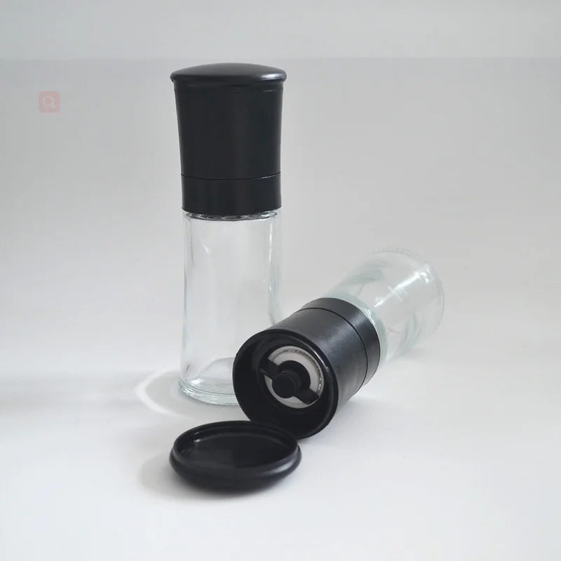100ml Salt and Pepper Mills with Glass Bottle