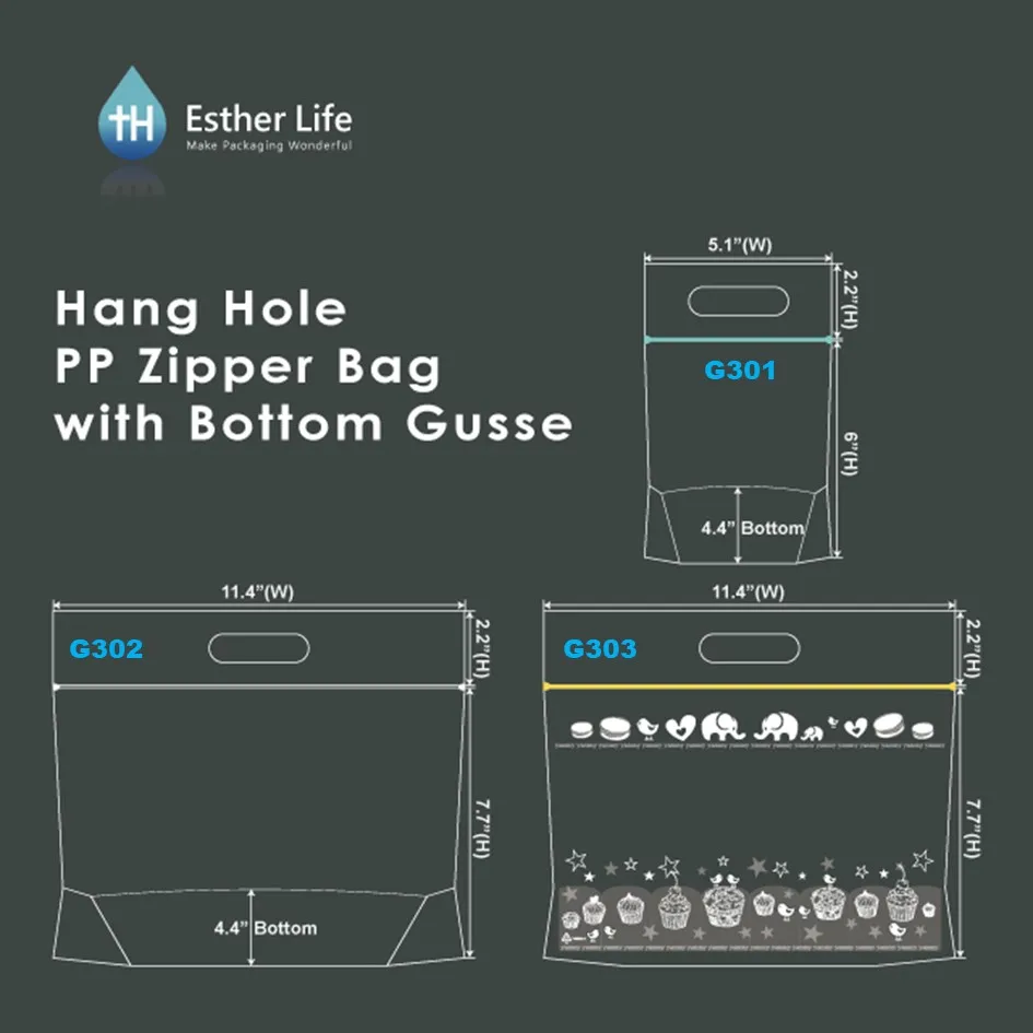 2024 New Trending Wholesale Home-Friendly Reclosable Clear Zip Lock Packaging Bags