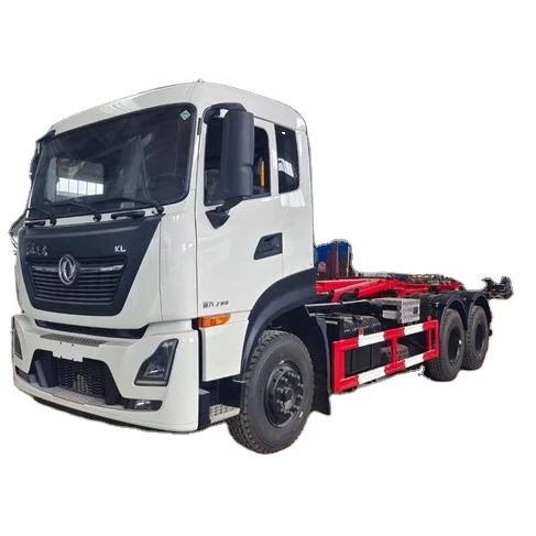 Dongfeng 6X4 Sanitation Garbage Truck New Hook Lift Special Transportation Vehicle
