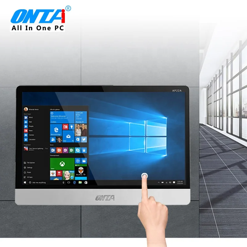 27 inch all-in-one PC core I3 i5 i7 processor 4GB ram 128GB SSD 1TB HDD all in one desktop with touch screen functi