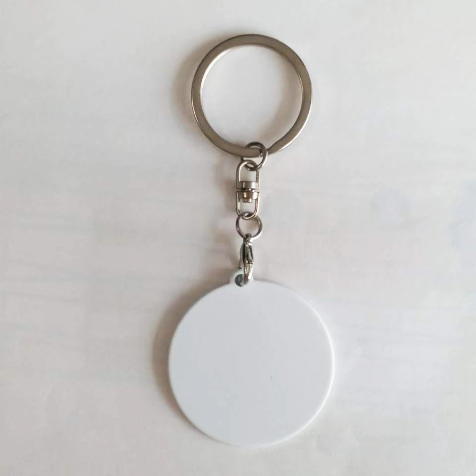 Customized personalized souvenirs Coin keychain printing vintage pattern art collection sublimation blanks metal key chains