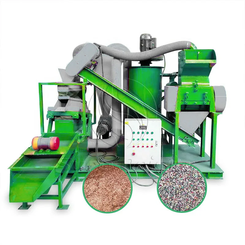 Hot Automatic Scrap Copper Wire Granulator Machine Waste Cable Plastic Separator Automatic Copper Cable Recycling Machine
