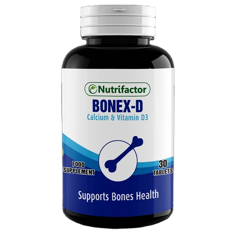 
BONEX-D | Calcium Carbonate Cholecalciferol Vitamin D3 Bones & Teeth Health Nutrifactor Supplements Tablets PK 