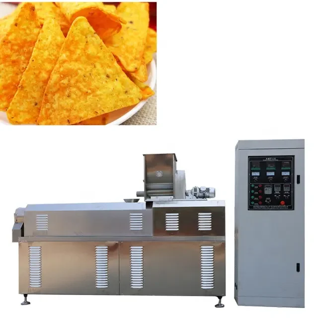 Factory direct sales bugles crispy snacks food processing line corn tortilla making machine