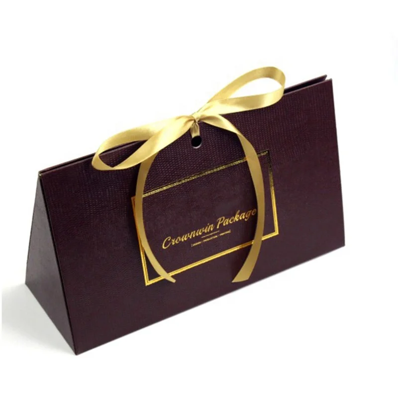 
Creative Gift Bag Candy Wrapping with Logo Ribbon Food Grade Pillow Shape Snack Packing 