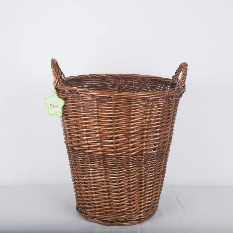 High quality wicker storage basket willow shelf display fruit basket