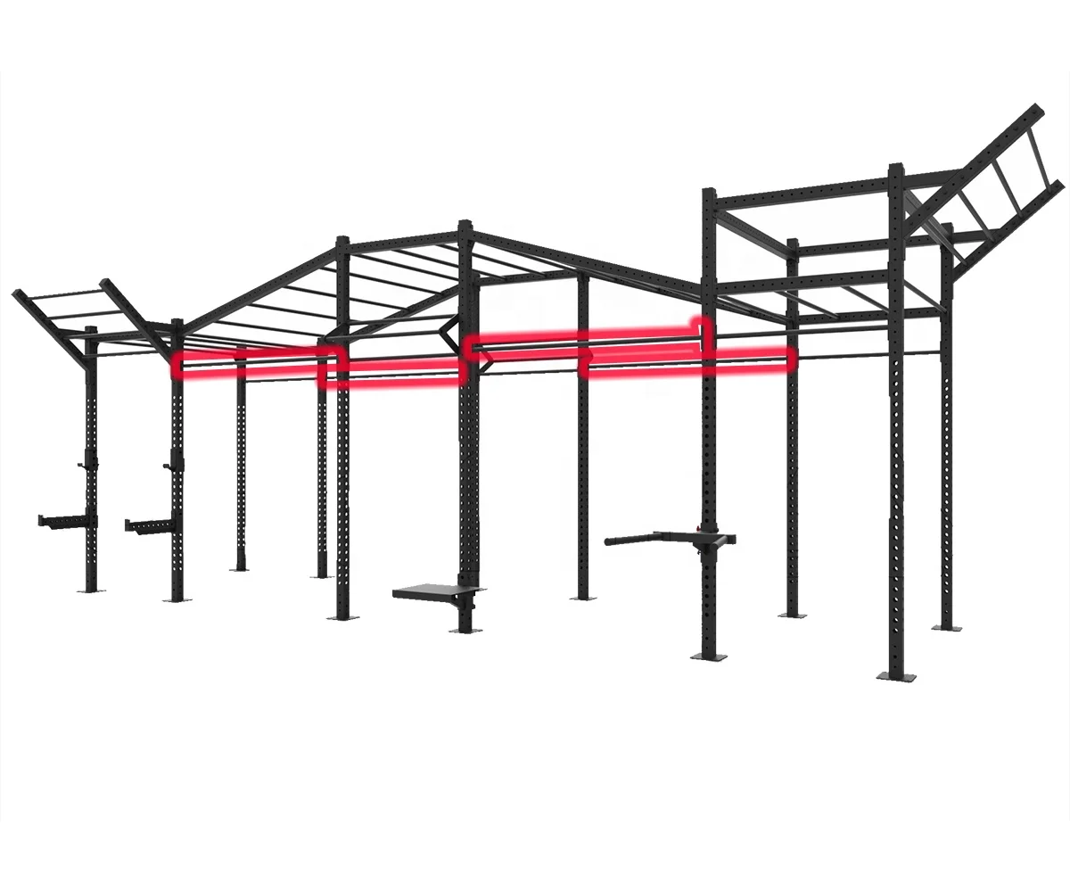 
Crossfit Rack 1.8m High and Low Climbing Pole Overall 3mm Wall Thickness Round Pipe Fitness Workout Gym Equipment 