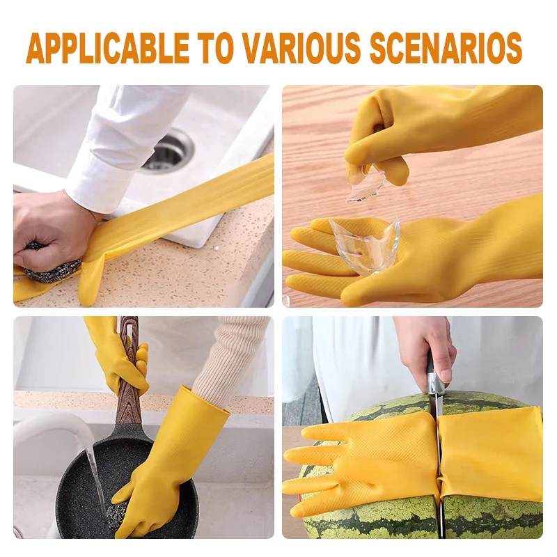 SunnyHope Waterproof Household Kitchen Cleaning Set Includes Washing Bowl and Washing Clothes for Safety Gloves Use