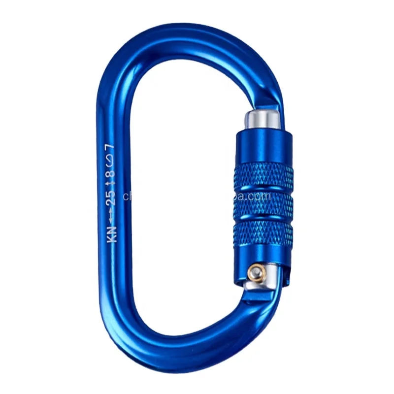 25KN Screwgate Locking Carabiner Clip  Professional  Climbing Carabiner Screw Lock,Heavy Duty Carabiners for Climbing,