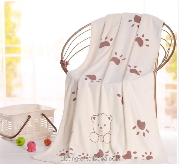 Wholesale Low Price cartoon Towel Microfiber Bath Towel 70x140 with Custom Printing