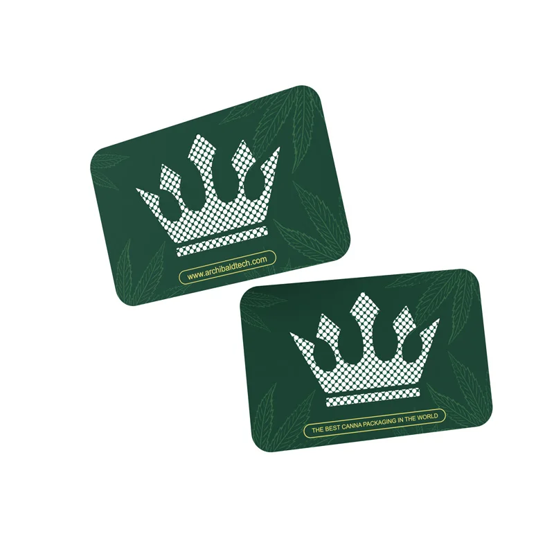 Archibald New Designed 0.3mm Shredder Card Grinder Metal Grinder Card Compact Precise grinding Green Smoke Spice Grinder Card