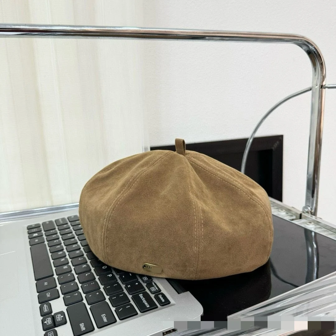 B73 Senior Beret Ladies Autumn Fashion Temperament Korean Bud Hat Network Red Octagon Hat Show Face Small Painter Hat