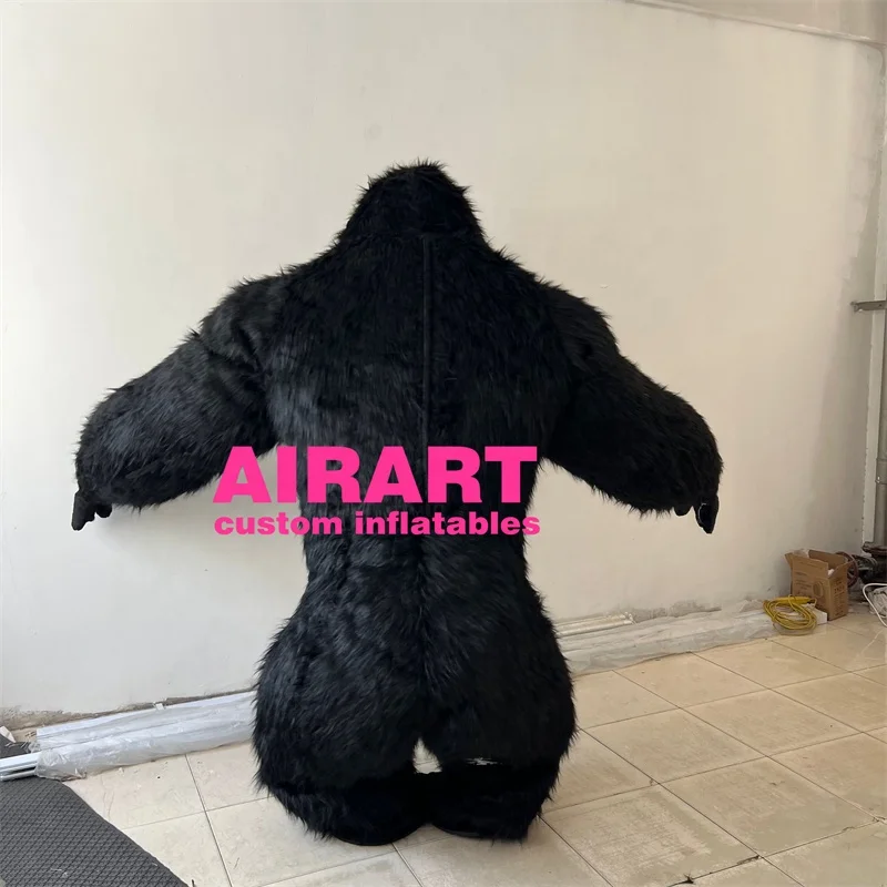 High Quality Inflatable Long Plush Gorilla Inflatable Gorilla Costume